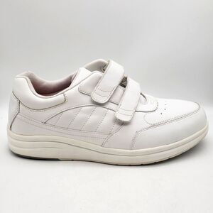 PW Minor Orthopedic Shoes Men's 13 3W EEE White Leather Comfort Diabetic Straps